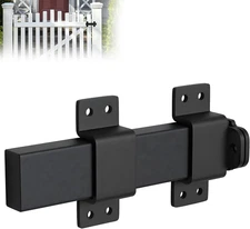 Heavy Duty Wooden Gate Slide Bolt Latch with Adjustable Security Lock Hole 7.5 I
