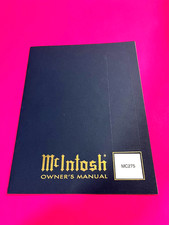 McIntosh  MC275 Owner's Manual - NOTE VERSION SHOWN IN SECOND PHOTO - $28.00
