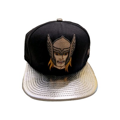 Snapback Cap Kappe 9Fifty New Era Marvel Avengers Thor Silber Schwarz Original
