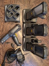 Lot of 4 Motorola Symbol MC9090 Barcode Scanners with 4 batteries and docks