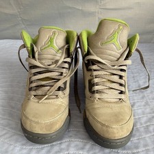 Jordan Air Jordan 5 Kids Sneakers US 6.5Y Beige Green Gray DQ3734-003