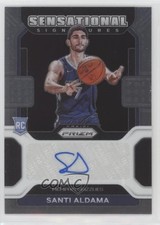 2021-22 Panini Prizm Sensational Signatures Santi Aldama #SS-SAN Auto 3e0