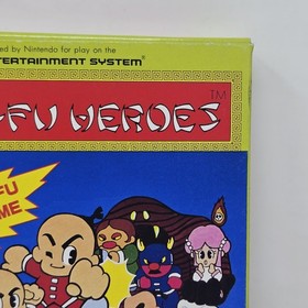 Kung-Fu Heroes Nintendo NES Box And Insert Only Vintage