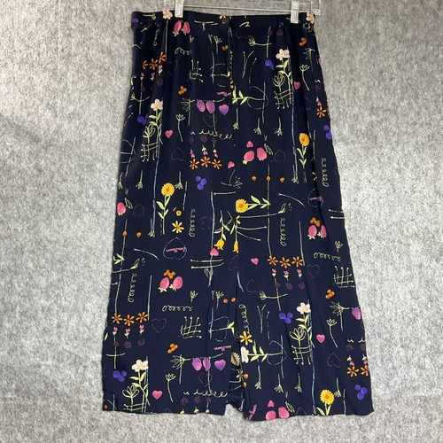 Vintage Stonebridge Skirt Women Large Blue Floral Maxi Cottage Prairie Retro USA - Picture 5 of 12