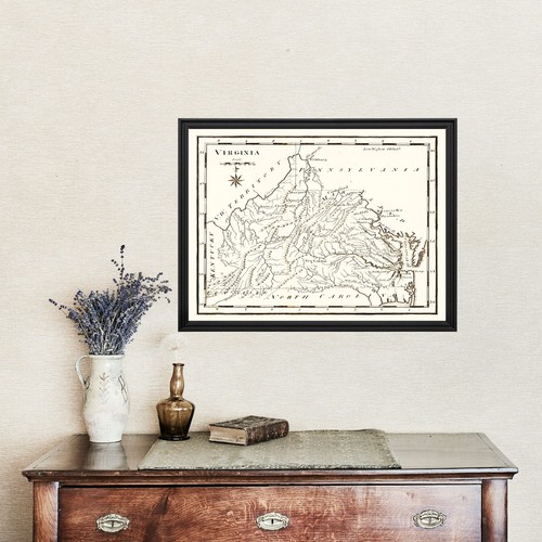 Old Map of Virginia 1795 - Vintage Virginia Art - Picture 4 of 29