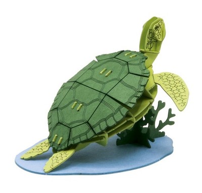 Fridolin 11745 - Modello di carta 3D, tartaruga marina