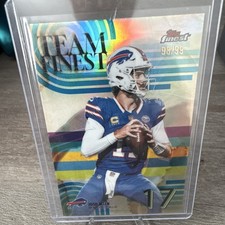 Topps Finest Team Finest Josh Allen Buffalo Bills Serial Numbered /99 Card