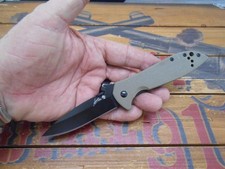 Kershaw Emerson 6054BRNBLK Pocket Knife Frame Lock Plain Edge Blade CQC-4K