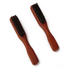 Boar Bristle Hair Brush, Slick Back Hair Brush with Wood Handle  Thick Medium S