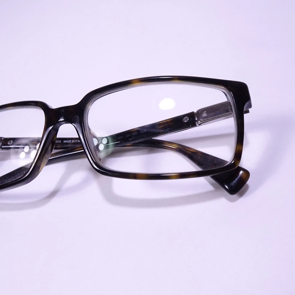 Gafas para hombre Giorgio Armani GA 585 brillantes oscuras Habana rutenio Foto 2 de 4