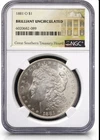 1881 O $1 BRILLIANT UNCIRCULATED Great Southern Treasury Hoard 90 Silver