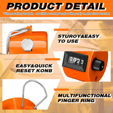 12 Pcs Handheld Tally Counter, 4 Digit Number Clicker Counter, Metal Hand Mec...