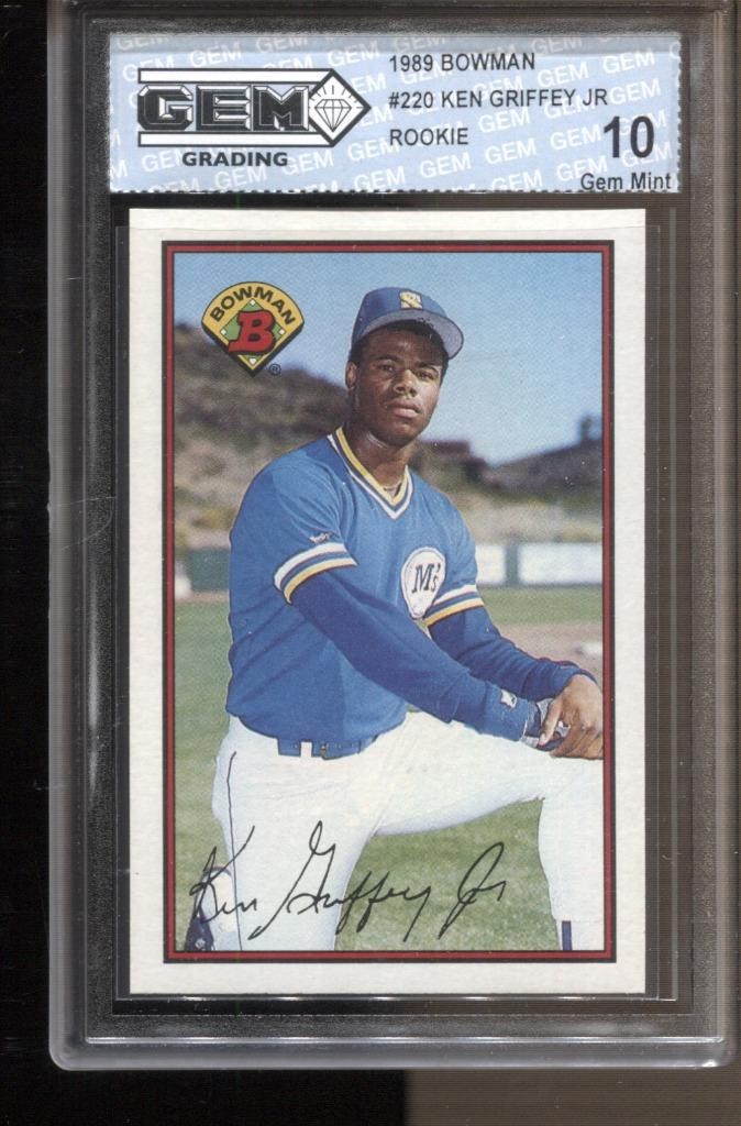 1989 Ken Griffey Jr Bowman #220 Gem Mint 10 RC Rookie Mariners Reds