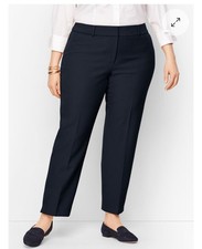 Talbots Hampshire Ankle Pants Navy Size 14 Minimalist Office Core Corpcore Chic
