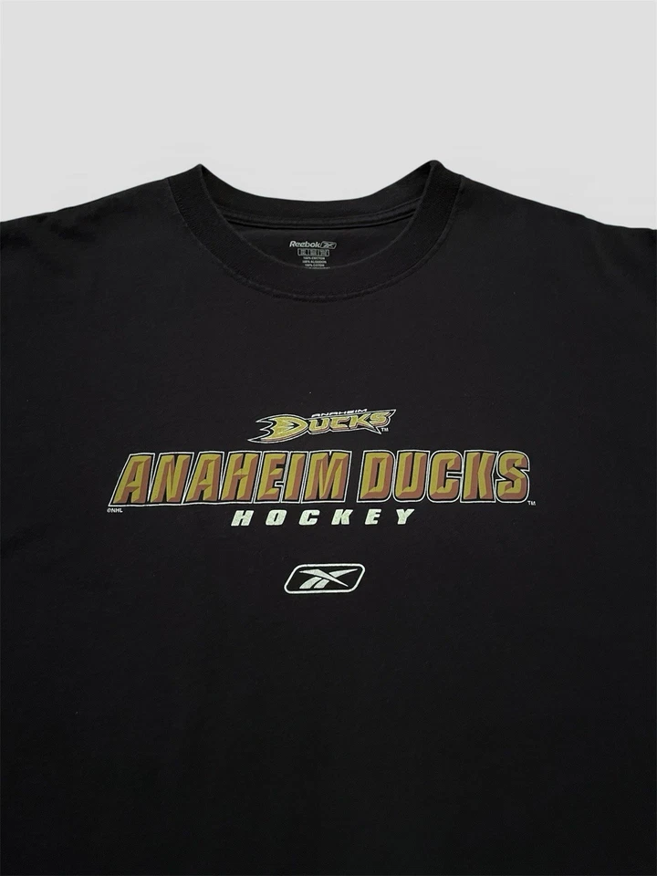 Camiseta Reebok Negra Hockey Anaheim Ducks Vintage NHL Talla 2XL Foto 2 de 4