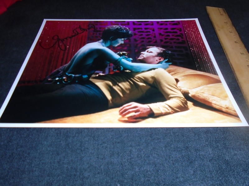 Yvonne Craig STAR TREK TOS  AUTOGRAPHED Photo 10 x 8 Marta Orion Slave Batgirl