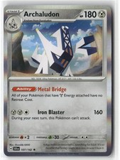 ARCHALUDON 107/142 RARE STELLAR CROWN POKEMON HOLO LP+