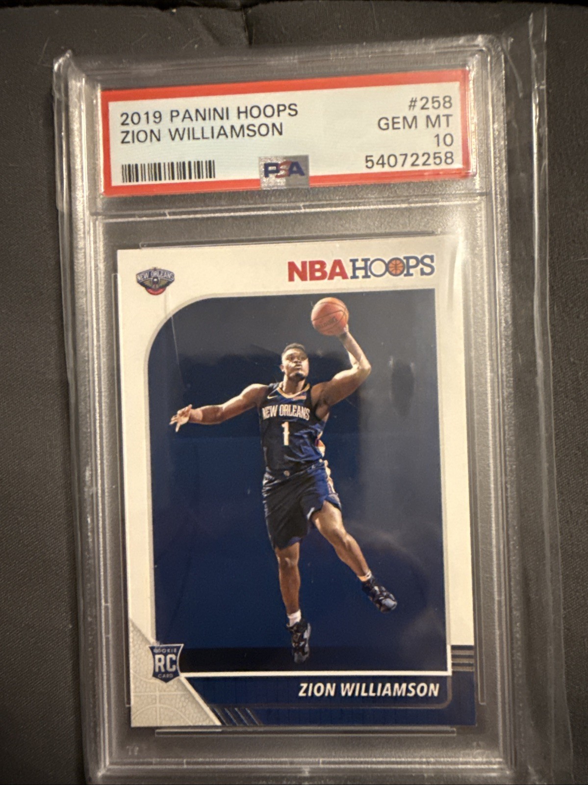 2019-20 Panini NBA Hoops - Zion Williamson #258 (RC)