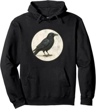 Colorful Retro American Crow Pullover Hoodie *NEW* 10 Colors by Bird.fan