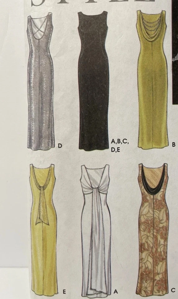 Sewing Pattern # 9218 Special Occasion Dress Size 6-16 - Image 2 of 3