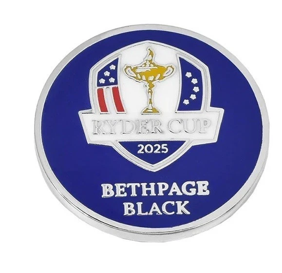 The Ryder Cup 2025 Blue Divot Tool Bethpage Black con BM Foto 2 de 2