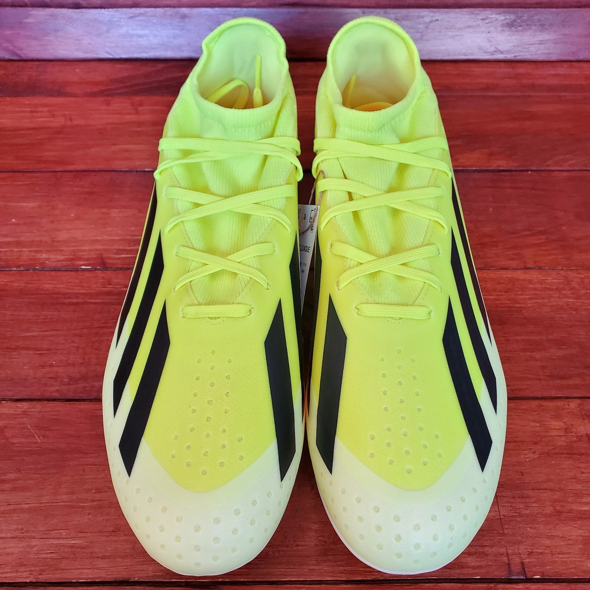 Adidas X Crazyfast League FG IG0605 Mens Size 11.5 Yellow Athletic Soccer Cleats Adidas X Crazyfast League FG Soccer Cleats Men 10.5 Yellow  main image 4
