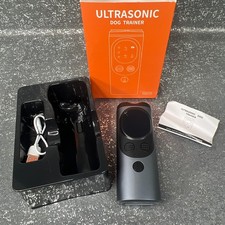 Ultrasonic Dog Trainer P10 Rechargeable Bark Control Deterrent Device Open Box