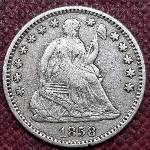 1858 O Seated Liberty Half Dime 5c XF #98710
