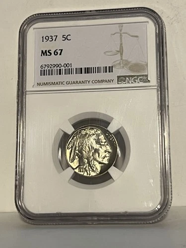 1937 5c NGC MS67 ~ BUFFALO NICKEL