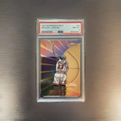 1997 Bowman's Best  Michael Jordan #96 PSA 8 Chicago Bulls Graded Card