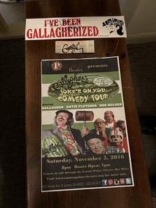 Gallager Poster Bumper Sticker And Signed Ticket Stub