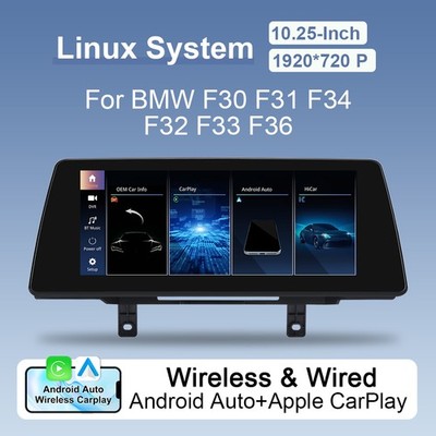 10.25'' Wireless CarPlay Touchscreen Multimedia Für BMW 3/4 F30 F31 F32 F34 F36