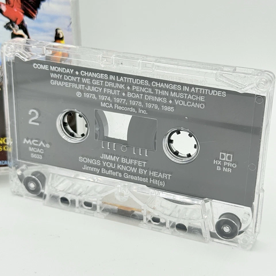 Jimmy Buffett Songs You Know By Heart Cassette Tape Tested Works MCA 1985 Vtg - Image 2 of 4