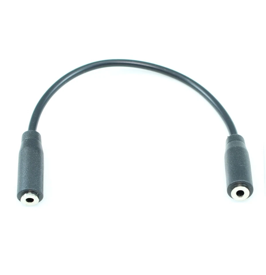 6inch 2.5mm SLIM MONO TS (2 conductor) FEMALE to FEMALE Audio Cable - Image 2 of 3