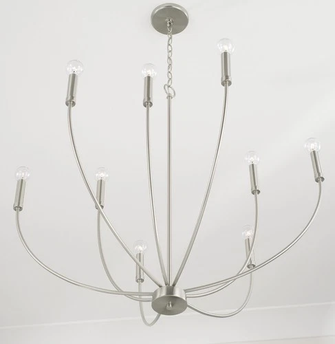 Capital Lighting 452191 Ansley 9 Light 35"W Taper Candle Style - Black - Picture 10 of 12