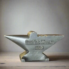 Smith & Wesson 1852 Cast Iron Anvil Paperweight With Maker's Mark (6" x 3" x 2")