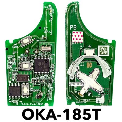 GENUINE USED HYUNDAI / KIA 3 BUTTON REMOTE KEY FOB CIRCUIT BOARD OKA-185T