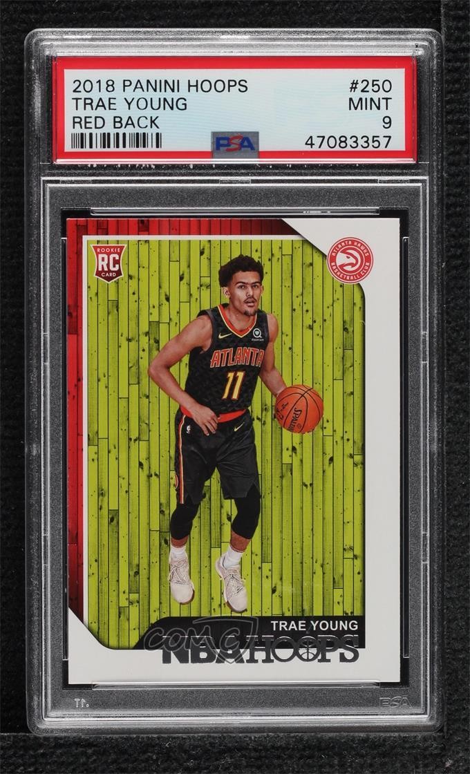 2018-19 Panini NBA Hoops Red Back Trae Young #250 PSA 9 MINT 1n2j