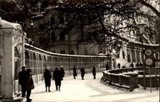 RPPC Bridge over the Cerna Herculane Romania vintage postcard c452
