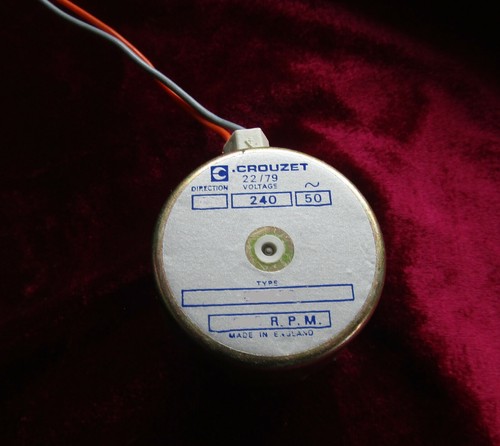 Neuer Crouzet 240V Synchronmotor für Michell & Transcriptor Vintage Plattenspieler