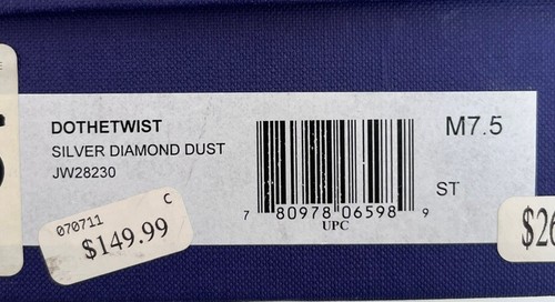 VINTAGE STUART WEITZMAN SILVER DIAMOND DUST PUMP HEELS SIZE 7.5 DO THE TWIST - Picture 5 of 6