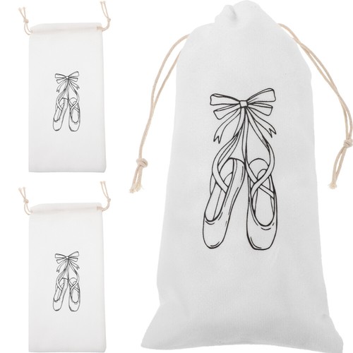 3 Pcs Tasche Für Tanzschuhe Fräulein Schuhbeutel Tanzende Schuhtaschen