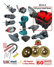 Multi Power tool Cordless Combo Set 10 in 1  2 x 3.0Ah Battery blower +12 Makita