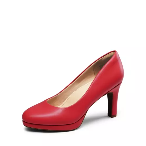 Women Slip On Pump Shoes Round Toe Low Heel Wedding Dress Platform Pump Shoes - Foto 12 di 17