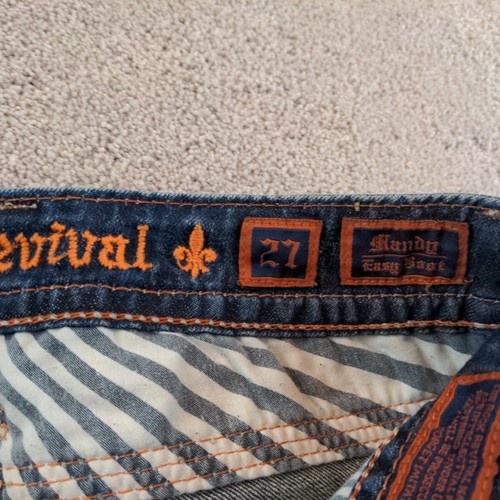 Rock Revival Women’s Mandy Easy Boot Cut Distressed Jeans Size 27 (32x32) Flap - 第 6/11 張圖片