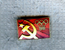 NOC USSR CCCP 1988 Calgary OLYMPIC Games Pin Enamel