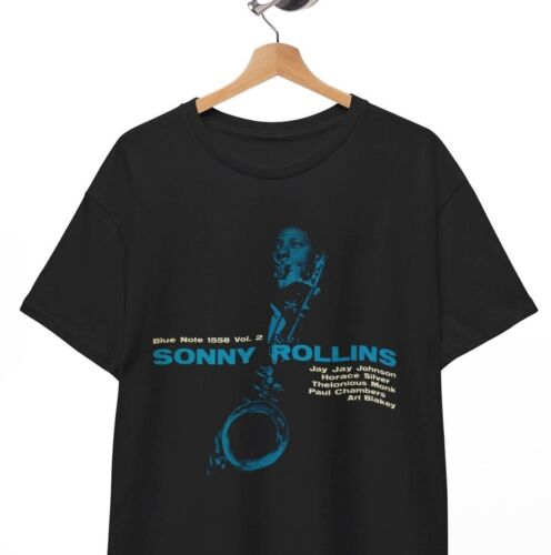Camiseta Sonny Rollins - Thelonious Monk - Nota Azul - Camiseta Clásica de Músicos de Jazz - Imagen 1 de 2