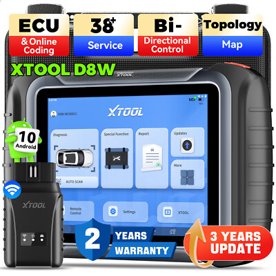 XTOOL D8W OBD2-Diagnosegerät - Bidirektionales Scan-Tool mit ECU-Codierung