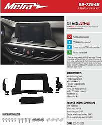 METRA 99-7394B DDIN INSTALL KIT FOR 2019-UP KIA FORTE W/L SHAPE CHASSIS DESIGN - Bild 2 von 2