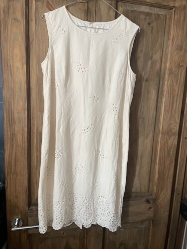 JAEGER Ladies 2 Piece Jacket and Dress Suit 55% Silk And 45% Linen Size UK 14 - Picture 3 of 9